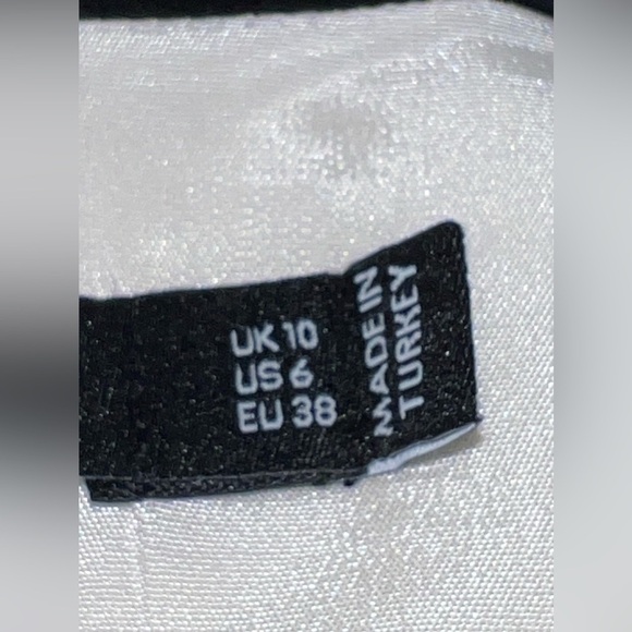 Karen Millen US 6 UK 10 Beige Black Colorblock Shift Cocktail Dress S - Picture 7 of 16